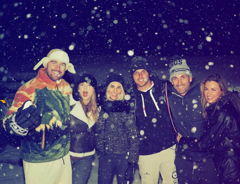 Taylor Swift and Travis Kelce on a trip with Erin Andrews and Charissa Thompson